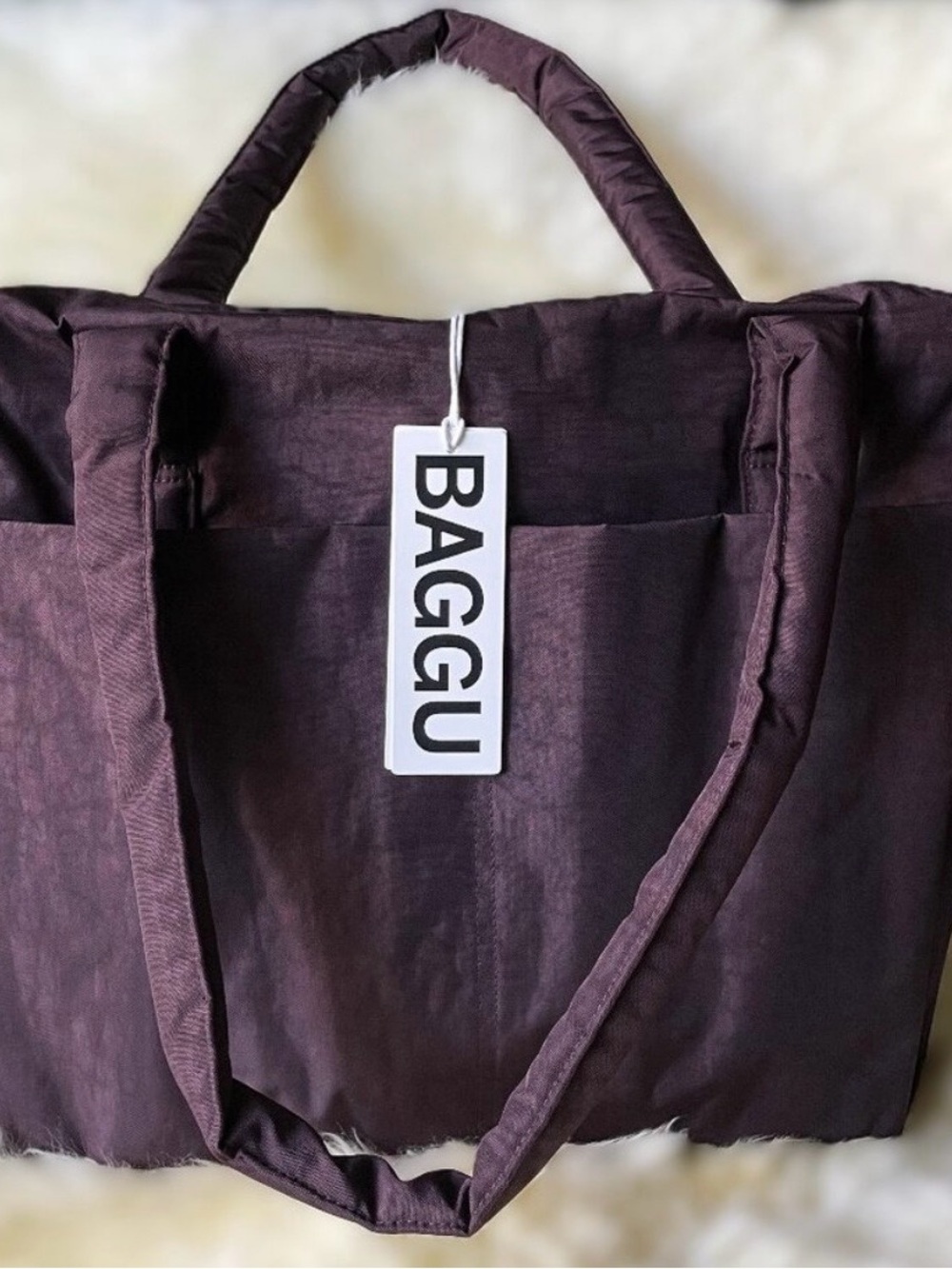 NWT BAGGU SCCO Chocolate Plum 🤎